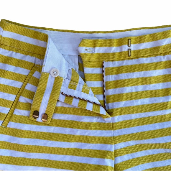 J. Crew Yellow/White Textured Striped Shorts - Picture 6 of 6